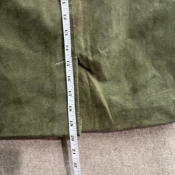 Global Identity Green Leather Skirt Oktoberfest Size 5/6 - Picture 8 of 11